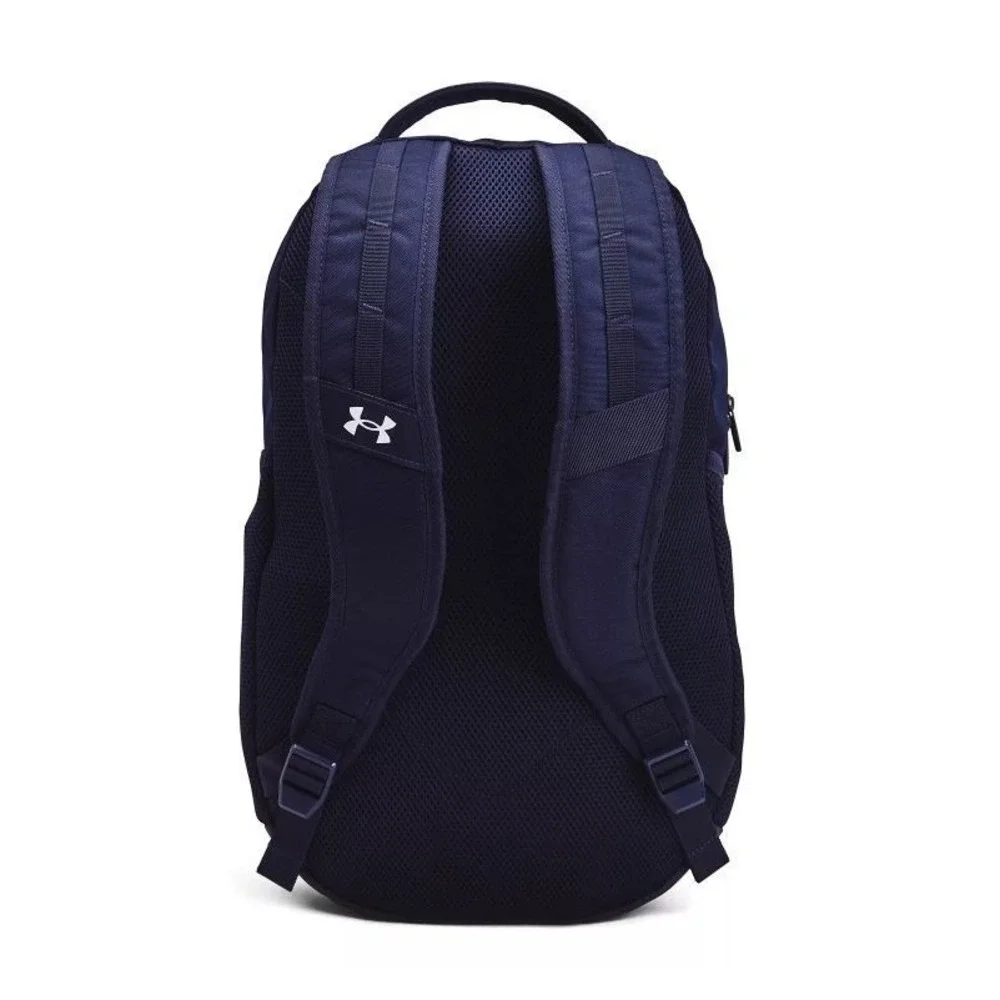 NEW Under Armour Hustle 6.0 Pro Backpack Navy Red Accents School Travel Everyday